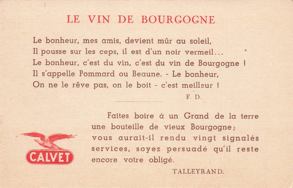 21 BEAUNE CAVES ET CELLIERS J CALVET & CIE | eBay