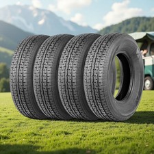 Set 4 St20575r14 Trailer Tires 8 Ply Load Range D Radial 2057514 Boat Utility