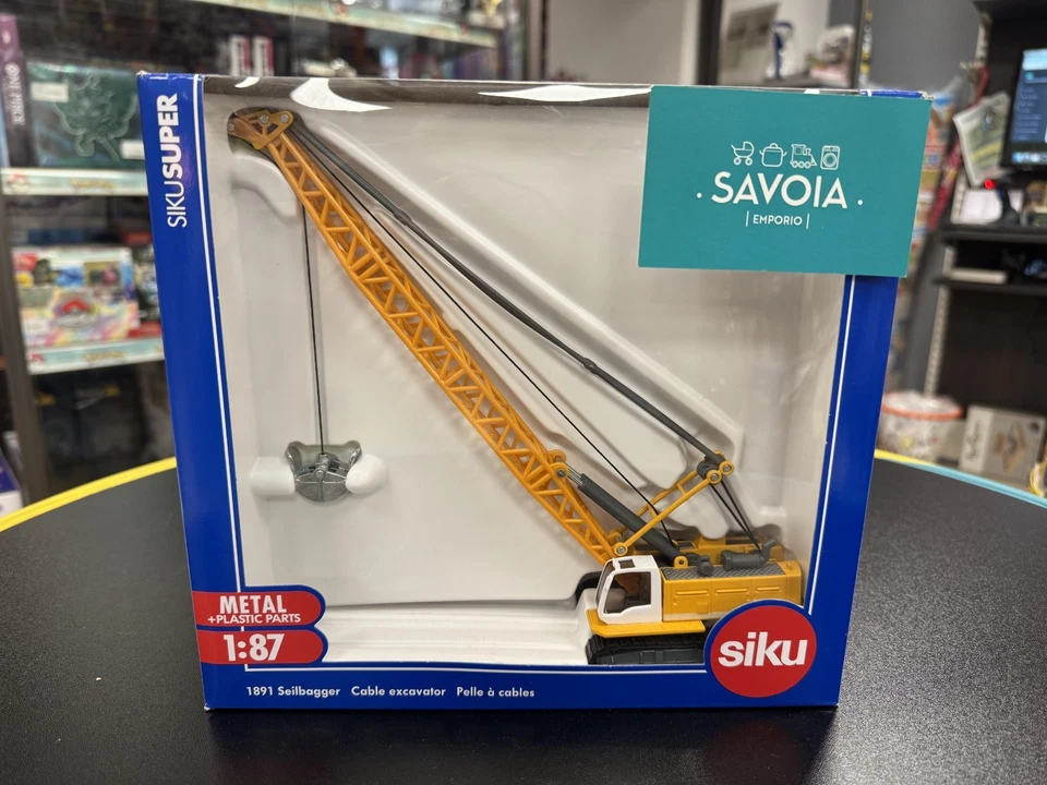 SIKU SUPER 1891 - modellino 1:87 - ESCAVATORE A CAVO LIEBHERR - NUOVO -SIGILLATO - Immagine 2 di 4