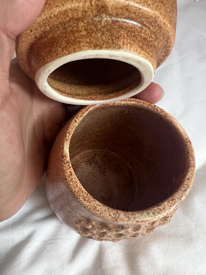 Le Potier Menton Boîte en céramique en forme de chouette (1 pièce) - Photo 3/3