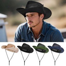 Wide Brim Sun Hat UV Protection Bucket Cap For Hiking Camping Fishing Safari Men
