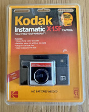 Vintage NOS Kodak Instamatic X-15F 126 Film Camera Sealed Untested