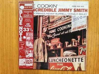 Jimmy Smith Home Cookin' LP Blue Note BST 84050 Frankreich 1983 Jazz Orgel Burrell