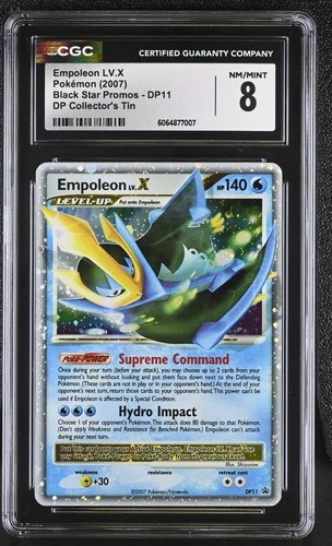 CGC 8 Empoleon LV.X 2007 Black Star Promos DP11 Holo Pokemon Card