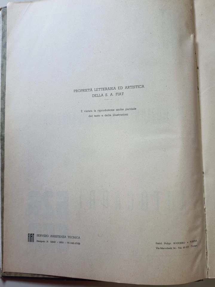 Autocarro FIAT 626n e 666n Istruzioni per le riparazioni Originale FIAT 1940 - Immagine 3 di 4