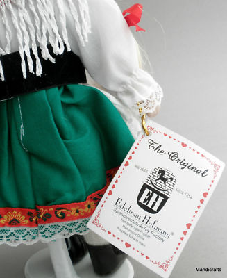 Edeltraut Hofmann Doll Porcelain 10in Germany Ethnic Dress Hang