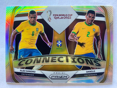 2022 Prizm FIFA World Cup Alex Sandro & Danilo Silver Connections #27 Brazil RC