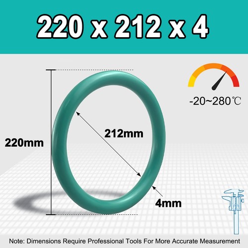 Metric Vitons Rubber FKM O Ring Seals 4mm Cross Section 4mm-542mm ID - Imagen 148 de 209