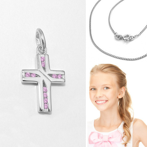 Kreuz Kreuzanhänger 925 Silber Kommunion Konfirmation Taufe Neu Auch Mit Kette F