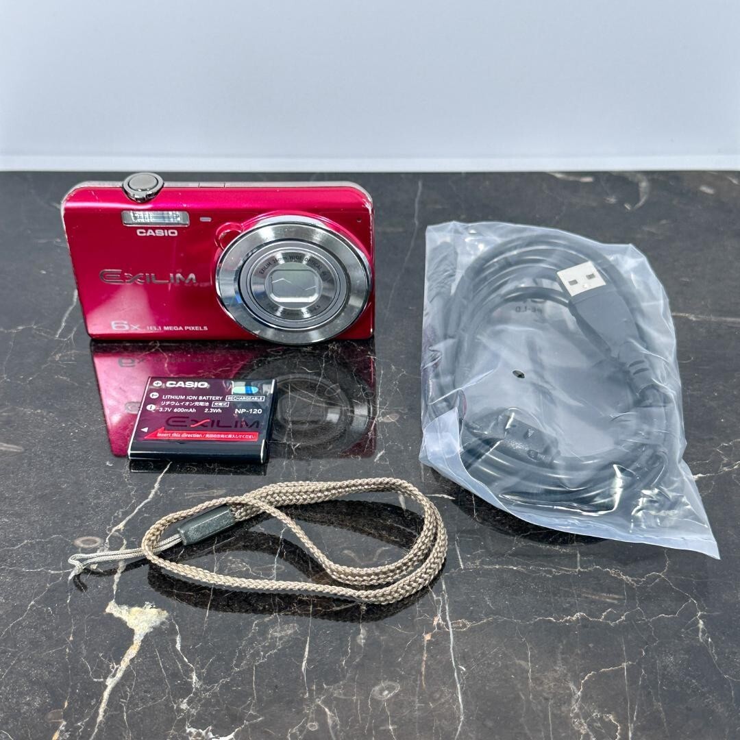 CASIO EXILIM EX-ZS26 16.1 MP Compact Digital Camera Red Used CASIO EXILIM EX-ZS26 16.1 MP Compact Digital Camera Red Used