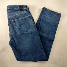 Gap Bettermade Button Fly Bootcut Blue Denim Jeans Size Womens 25 Mens 27 30x28