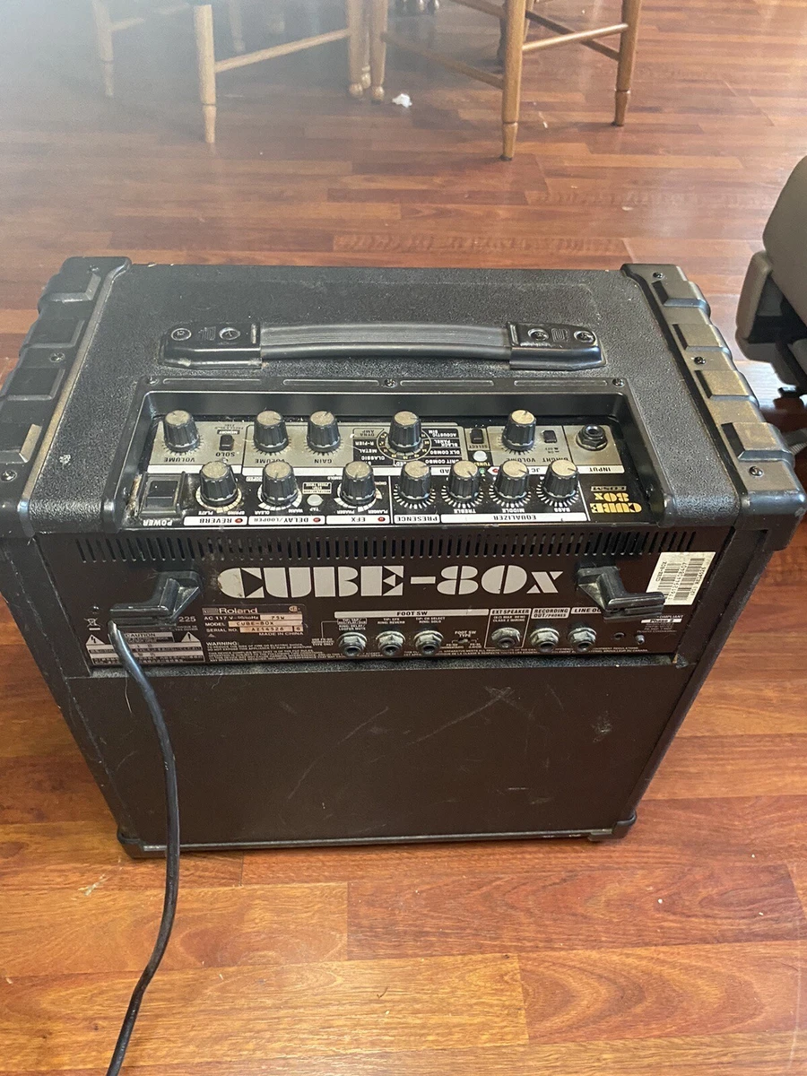 Roland CUBE 80X Guitar Amplifier Combo Black 12 Inch Speaker 80W Output Used F S