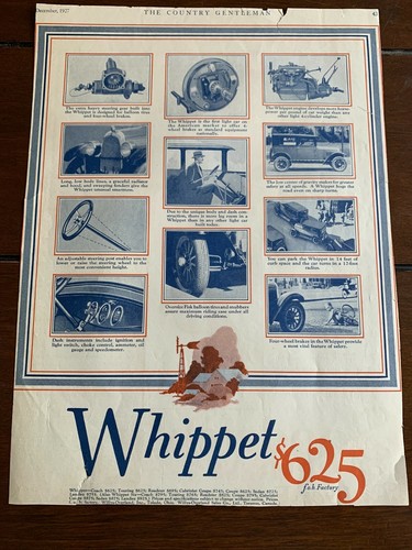 Dec.1927 Whippet Automobile Magazine Advertisement - Picture 2 of 3