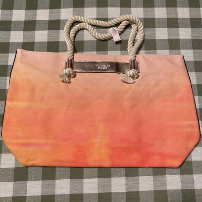 Victoria's Secret Bombshell Sundrenched Cotton Canvas Tote Carry All Bag - Tags