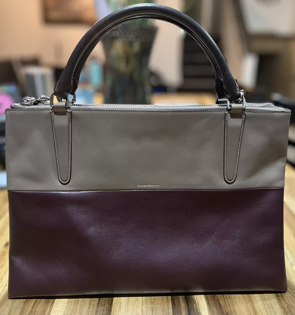 Coach colorblock satchel sale