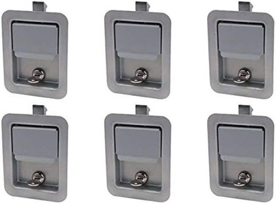 Set of 6, L3980-X6 Paintable (Not Stainless) Paddle Latch & Gasket for Tool Box 