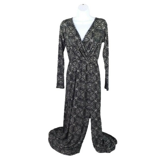 ella moss long sleeve maxi dress Eterne - Long Sleeve Crewneck Maxi Dress