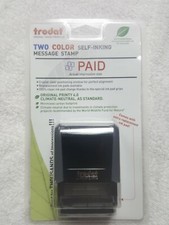 Trodat 4912 Self-Inking 2 Color PAID Stamp, 3/4 x 1-7/8" impression