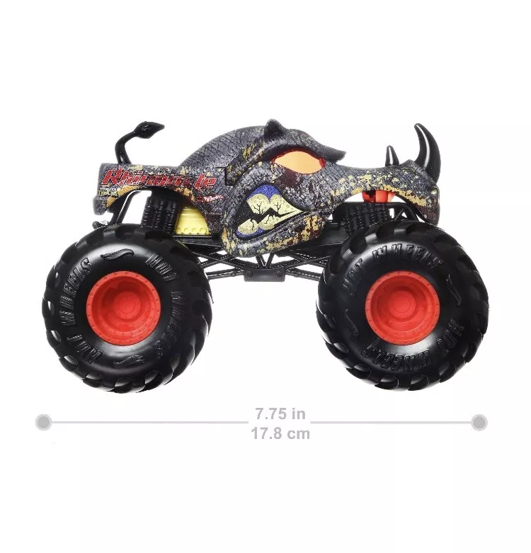 Hot Wheels Monster Truck 1:24 Scale 2022 Rhinomite Giant Wheels, 1 - Kroger