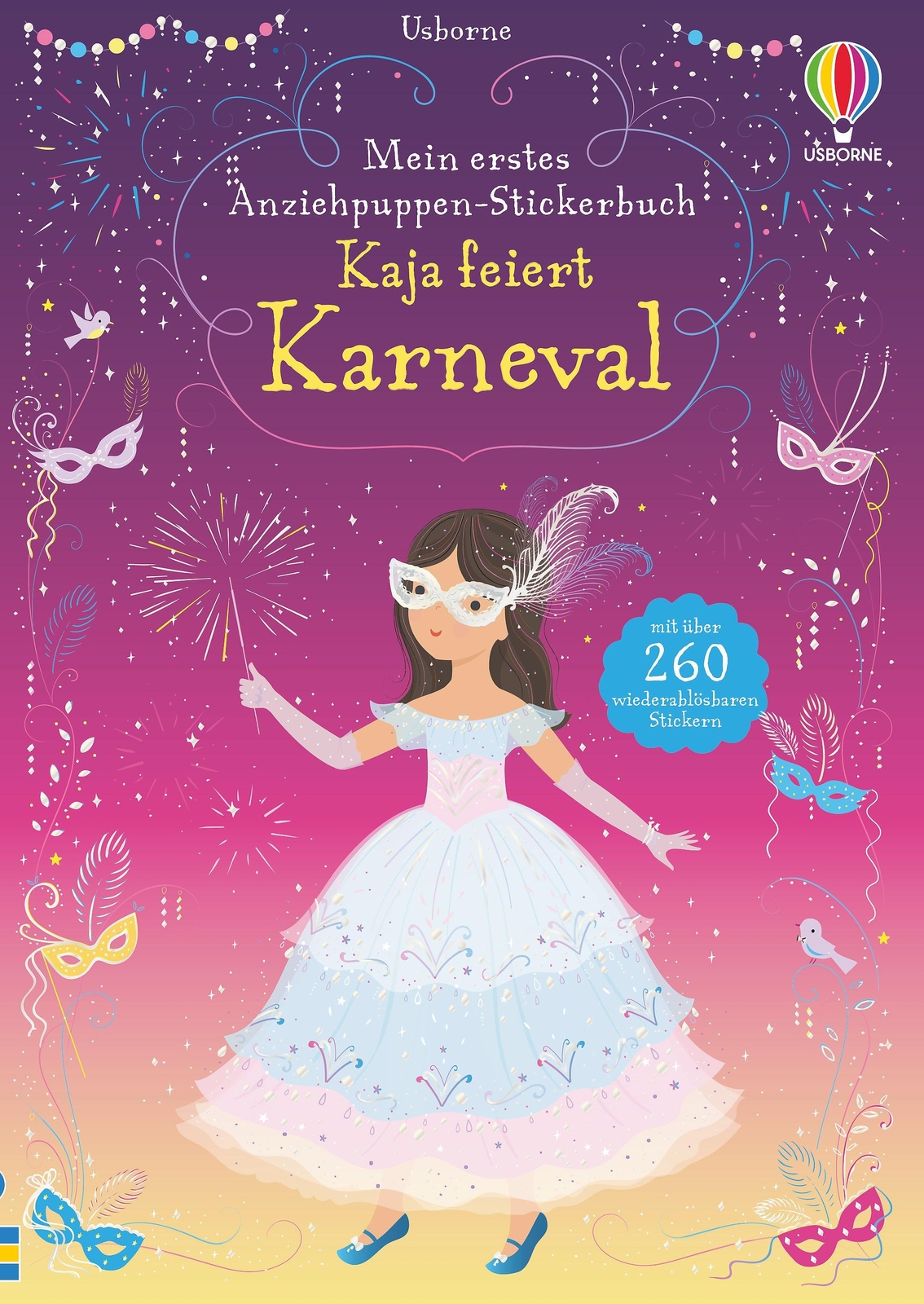 Thumbnail - Mein Erstes Anziehpuppen-stickerbuch: Kaja Feiert Karneval, Fiona Watt