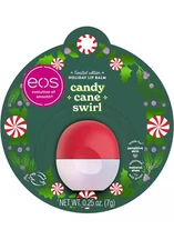 EOS Lip Balm Candy Cane Swirl 0.25 oz Holiday Lip Balm Sphere New