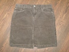 OLD NAVY LADIES BROWN CORDUROY VINTAGE SKIRT SZ. 12