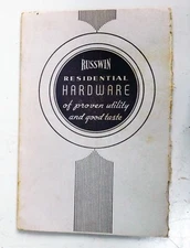 Original Circa 1940 's Russwin Residential Specialty Hardware 27 pp Catalog