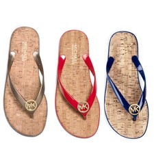 michael kors jet set jelly flip flops black