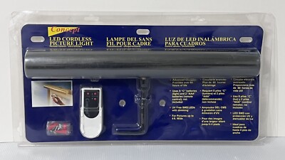 Concept Lighting 303L Cordless Led Remote Control Picture Light, 18  Matte Black