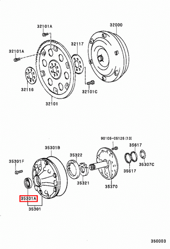Genuine LandCruiser 105 Series 1FZ 1HZ Front Oil Pump Oil Seal - Picture 3 of 20