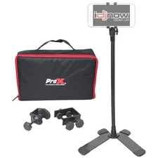 ProX DJ Mobi-Buddy Hands-Free Mobile Device Gooseneck Clip Table Top Kit +Case