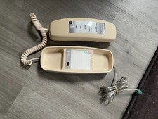 Vintage AT T Trimline Model 210 Beige Color Desktop Touchtone Telephone