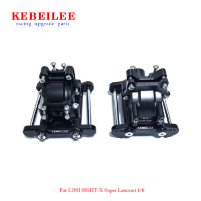 KEBEILEE CNC Alu7075 Front Rear Gear Box set For Losi 8IGHT-X Super Lasernut 1/6