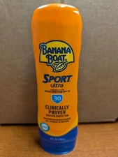 Banana Boat Ultra Sport Sunscreen Lotion, SPF 30 - 8oz, EXP 08/26