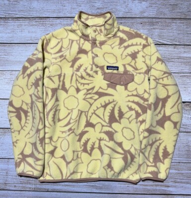 Patagonia Synchilla Snap-T Fleece Pullover Rare Yellow Flower Size XS  Woman’s - Main Image