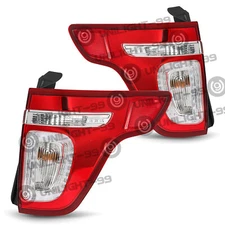 LED Tail Light Assembly Left+Right For 2011-2015 Ford Explorer Brake Lamp Pair