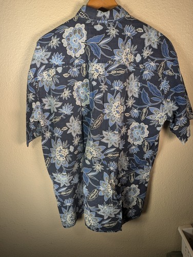 Honolua Surf Co. Shirt SMALL 100% Cotton Shades Of Blue Denim Hawaiian Camp... - Picture 2 of 7