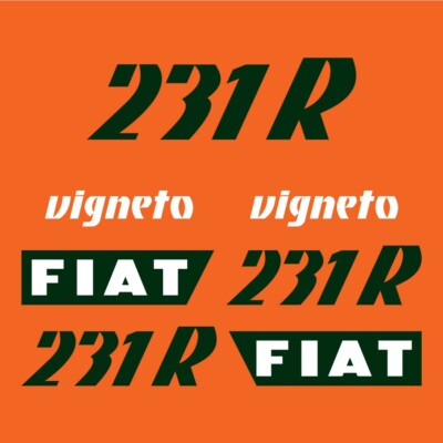 Fiat 231 R Tractor Aftermarket Replacement Decal Aufkleber Sticker Set ...