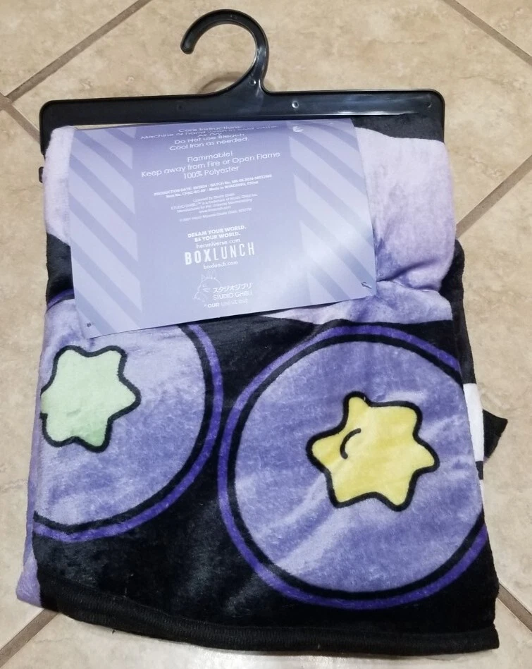 Studio Ghibli Spirited Away No Face & Soot Sprites 54 Inch Circle Fleece Blanket - Image 2 of 2