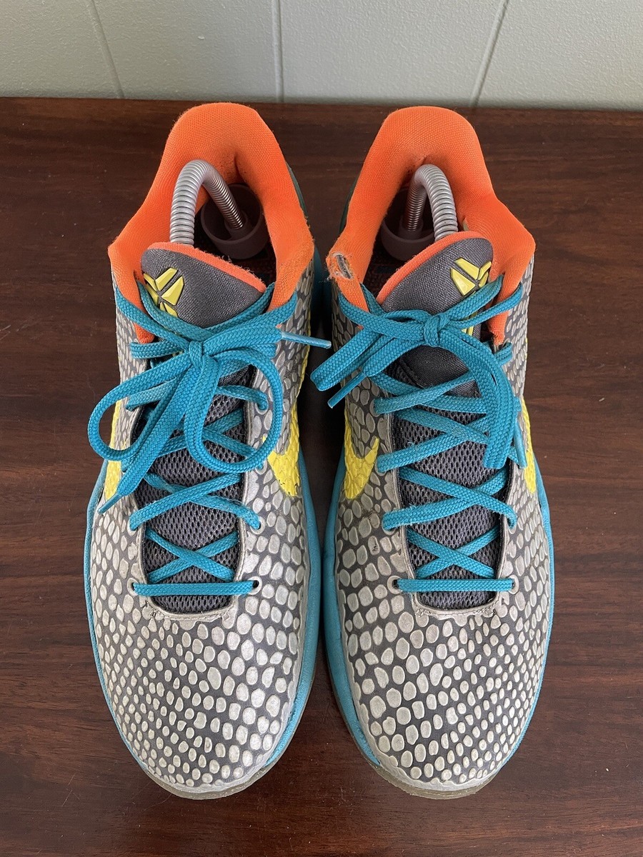 RARE Nike Kobe 6 System VI 'Helicopter' Dark Grey Glass Blue Size