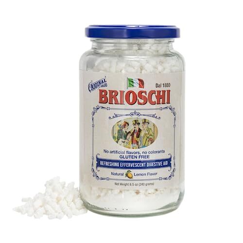 Brioschi Italian Lemon Flavored Effervescent Heartburn, Upset Stomach