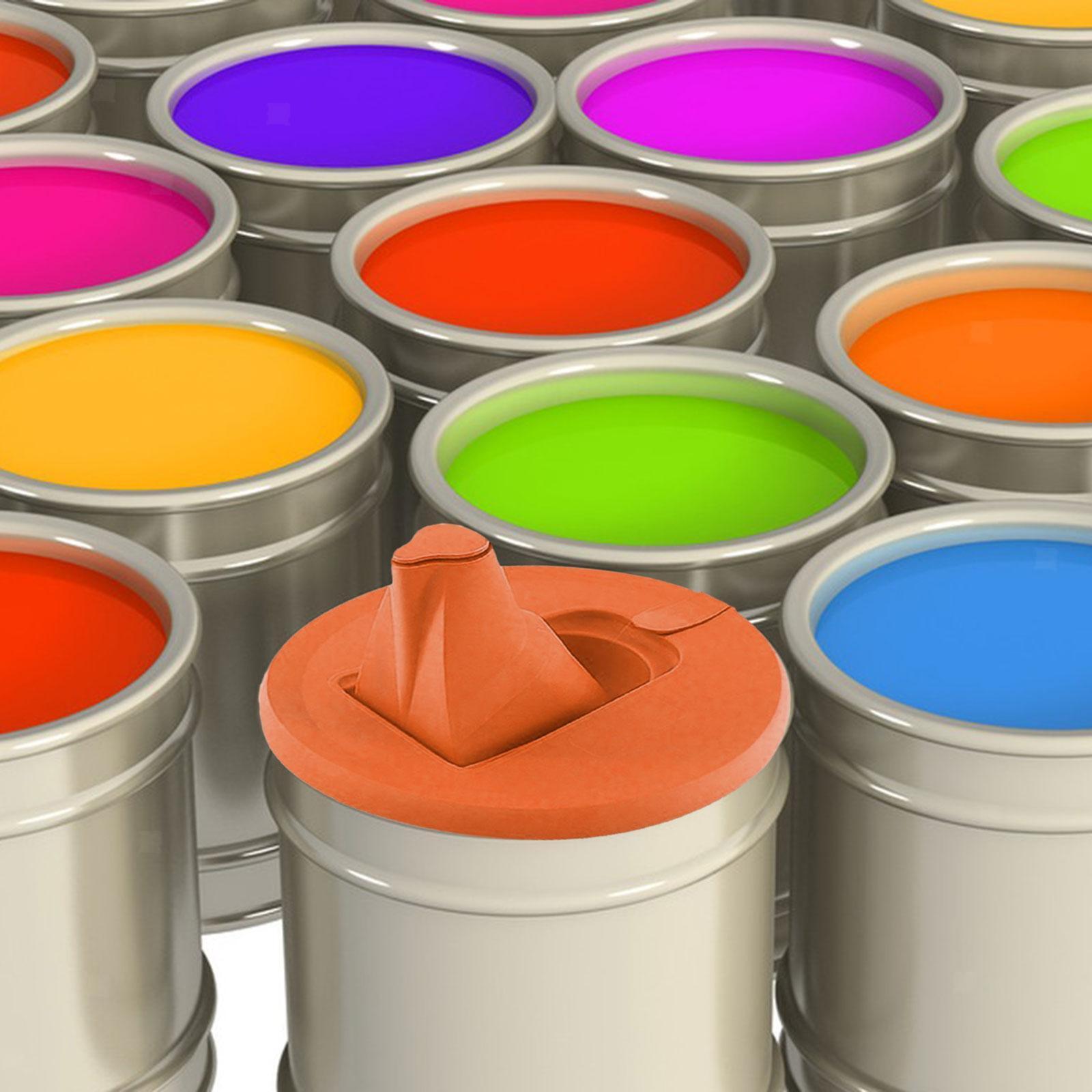 Paint Can Lid with Collapsible Spout Orange Accessories eBay