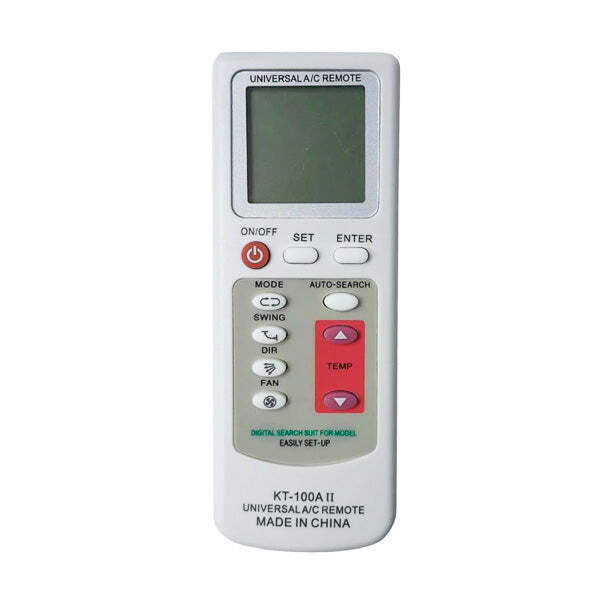 Universal Air Conditioner Remote Control KT-100A 109E Compatible with Multiple AC Brands