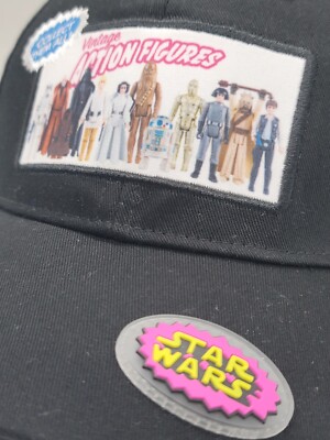 Star Wars Black Cap with Action Figures and Walt Disney World hats Disney Parks Star Wars Vintage Action Figures Black Hat  main image 4