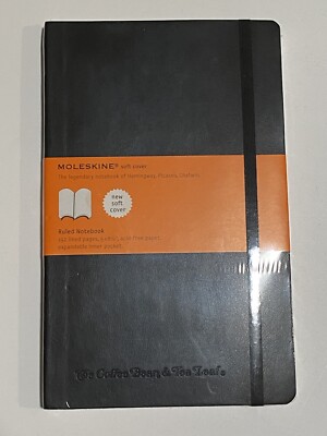 Moleskine Ruled Notebook Soft Cover 192 Lined Pages The Coffee Bean & Tea Leaf 