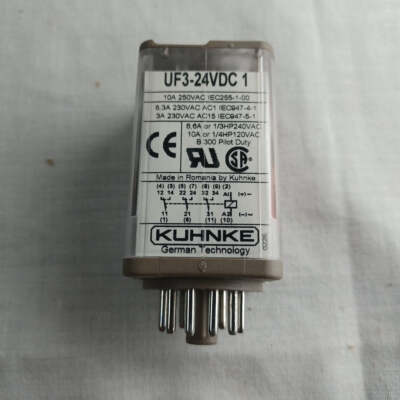 Universal Relay KUHNKE UF3-24VDC 1 Socket Relay 24V DC 10A