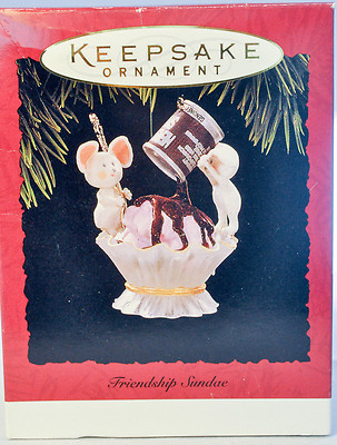 Hallmark - Friendship Sundae - Hershey's Syrup - Keepsake Ornament 1993