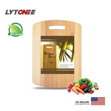 Organic Natural Bamboo Cutting Board 14"x 9  "x 0.5"