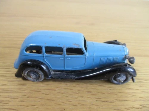 Dinky Toys 36a Armstrong Siddeley Vintage Model Car 1940s Blue