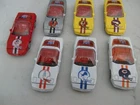 7 Car Vintage Corgi NFL Chevrolet Corvette Car Collection